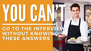 Server Interview Questions  How to Become a Waiter  Waitress amp Waiter Training [upl. by Diantha858]