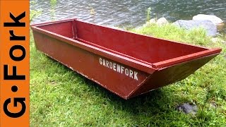 One Sheet Plywood Boat  GardenFork [upl. by Sarchet]