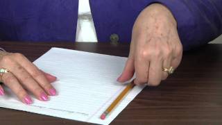 How to hold Pencil and Paper for Left handers [upl. by Sirama]