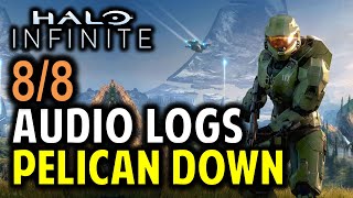 Pelican Down All Audio Logs Locations  Halo Infinite Collectibles Guide [upl. by Irolav]