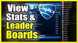 How to Check your Stats Ranked and Leaderboard Position in Rocket League Fast Method [upl. by Aitnohs816]