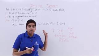 Class 12th – Rolles Theorem Overview  Continuity and Differentiability  Tutorials Point [upl. by Kamaria]