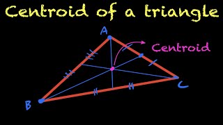 Calculating the Centroid of a Triangle [upl. by Sivla714]