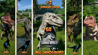 68 All Dinosaurs  Jurassic World Evolution [upl. by Tugman311]