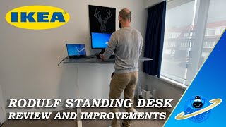 IKEA Rodulf Standing Desk  1 Month Review and Modifications WATCH BEFORE YOU BUY [upl. by Whitelaw]