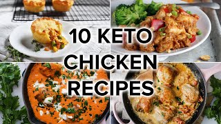 10 Delicious Keto Chicken Recipes to Keep You on Track [upl. by Rask209]