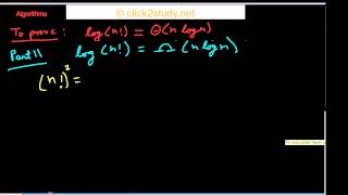 Algorithms example 1001  Proving logn is in Θnlogn [upl. by Coppock]