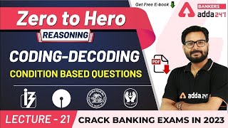 CodingDecoding Condition Based Questions  Adda247 Banking Classes  Lec 21 [upl. by Enilhtak]