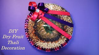 DIY Dry Fruit Tray Decoration Ideas  Wedding Thali Diwali Gift Packing Ideas  Trousseau Packing [upl. by Razaile513]