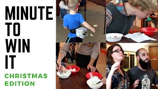 Minute To Win It Christmas Edition  DIY Dollar Tree Christmas Games [upl. by Mercado751]