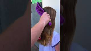 Happy Hair Brush  Long Hair  Lots of Tangles [upl. by Vickie]