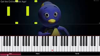 The Backyardigans  Theme Song  Piano Tutorial  Piano Cover [upl. by Tali]