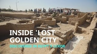 Inside Lost golden city discovered in Egypts Luxor [upl. by Mandy]