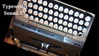 Typewriter Sound Effects [upl. by Llednol]