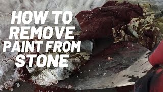 How to Remove Paint from Stone Angle Grinder vs Paint Strippers [upl. by Pheni]