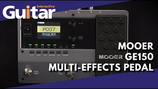 MOOER GE150 MultiEffects Pedal  Review [upl. by Nivek921]