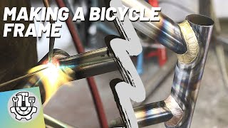 Manufacturing a Bicycle Frame Crazy BRAZING skills [upl. by Kassab]