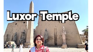 LUXOR TEMPLE EGYPT WALKING TOUR [upl. by Lakym]