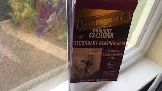 Stormguard Draught Excluder Secondary Glazing Insulation Film  Review [upl. by Arimaj]