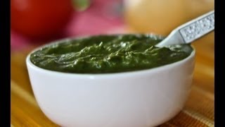 Green Chutney  Coriander and Mint Green Chutney  Chutney Recipes by Archanas Kitchen [upl. by Lynad]