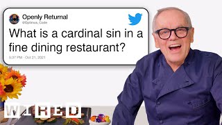 Wolfgang Puck Answers Restaurant Questions From Twitter  Tech Support  WIRED [upl. by Ymas]