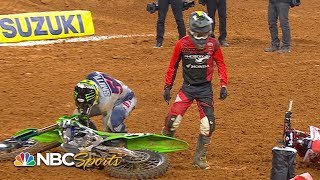 Top crashes from Supercross Round 8 at Arlington  Motorsports on NBC [upl. by Kimble]