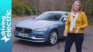 Volvo S90 T8 Twin Engine review – DrivingElectric [upl. by Tisbee]