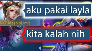 Pick Layla Di Mythic Awalnya Diremehkan Akhirnya Dipuji  Mobile Legends [upl. by Noslrac]