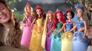 Disney Princess 2013 MATTEL Sparkling Dolls Commercial [upl. by Fullerton]