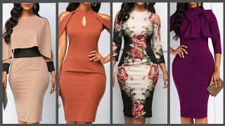 latest Bodycon pencil dresses collection for women [upl. by Iila]