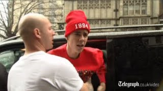 Justin Bieber lashes out at cameraman [upl. by Berg]