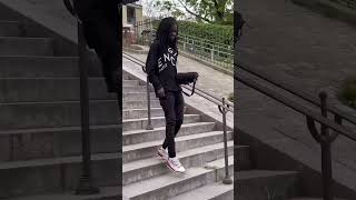 this trick makes stairs look like a slide 😮 [upl. by Adil]