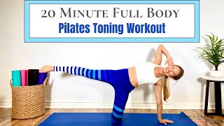 20 Minute Full Body Workout  Pilates Class for Toning [upl. by Milissa]