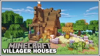 Minecraft Villager Houses  THE FARMER  Minecraft Tutorial [upl. by Sauder53]