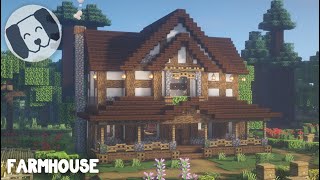 Minecraft  Farm House Tutorial [upl. by Nob]