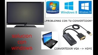 solucion a problemas con convertidor vga a hdmi [upl. by Heindrick]