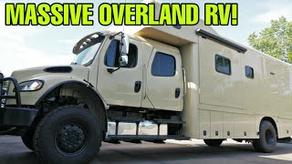 MASSIVE RV 4x4 OffRoad Motorhome Overlanders Dream The Showhauler [upl. by Adikram]