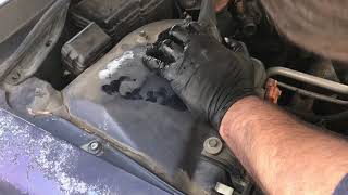 Replacing Thermostat on 19982002 Honda Accord [upl. by Akirdnwahs877]