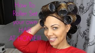 How To Dominican Roller Set at HOME [upl. by Yolanda]