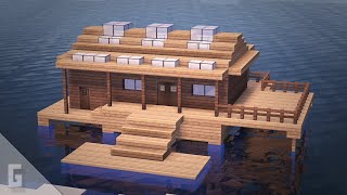 Building a BEACH House in Minecraft Easy Tutorial [upl. by Sorce]