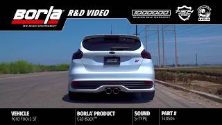 Borla Exhaust for the 20132018 Ford Focus ST Exhaust System Sounds [upl. by Nnad730]