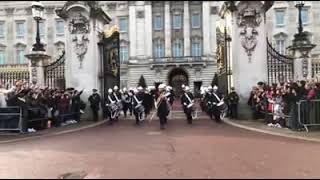 Leaving Buckingham Palace  The Bands of HM Royal Marines [upl. by Etak]