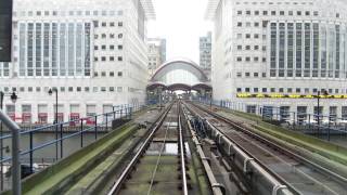 Riding the London DLR train from Lewisham to Bank [upl. by Jensen357]