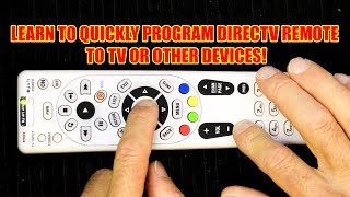 How to Program Your DirecTV Remote to Operate Your TV [upl. by Emylee]