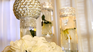 DIY  Dollar Tree Wedding Bling Centerpieces [upl. by Peter]