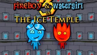 Fireboy and Watergirl 3 The Ice Temple Full Gameplay Walkthrough [upl. by Graves]