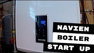 NAVIEN NCB 240 NEW INSTALLATION START UP [upl. by Eenaj]