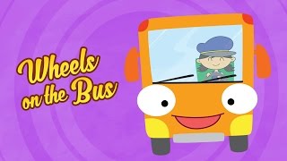 Wheels On The Bus Go Round and Round  HD Video Song with Lyrics  Nursery Rhymes by Luke amp Mary [upl. by Pinkham]