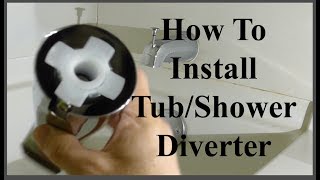 WWWDDCDIYCOM How To Remove And Replace A Tub  Shower Faucet Diverter Valve Repair DIY Hacks [upl. by Nonohcle502]