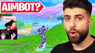 Reacting to the Best Aim in Fortnite History [upl. by Burnsed50]